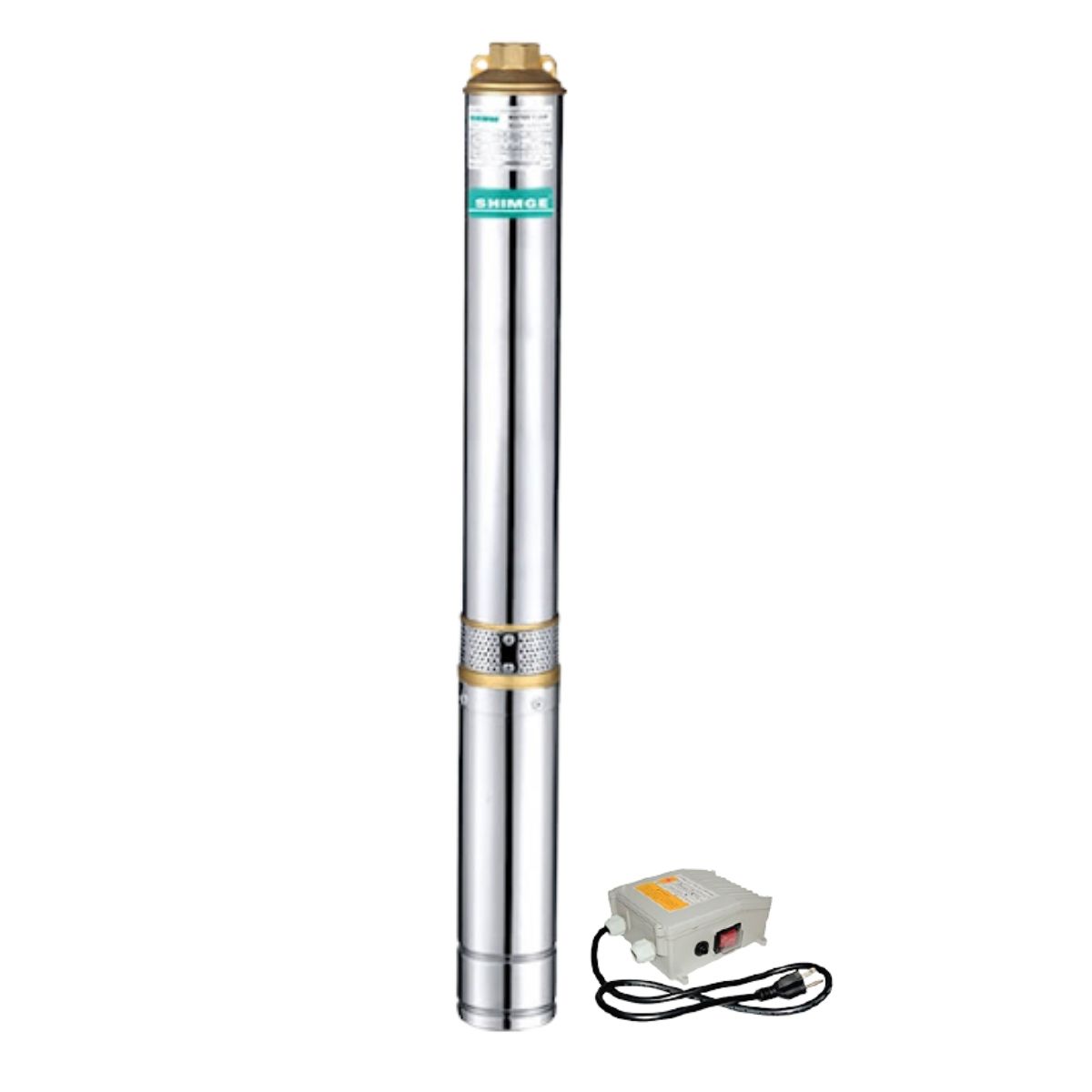BOMBA SUMERGIBLE PARA POZO PROFUNDO CON CAJA DE CONTROL 3 HP