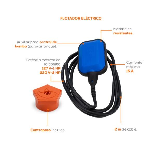 Flotador con 2m de cable