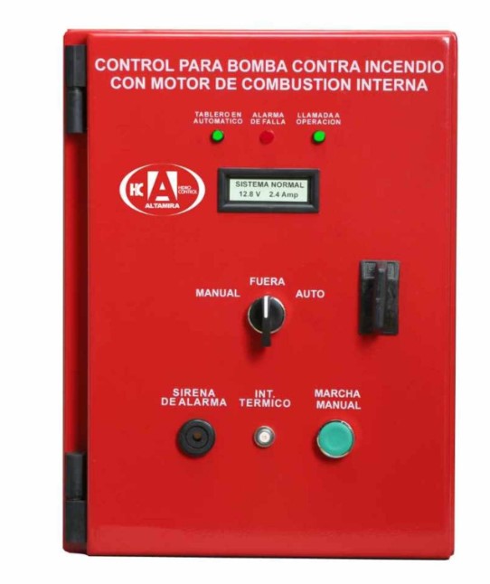 TABLERO CONTRA INCENDIO MOTOR DIESEL PARA UNA BATERIA
